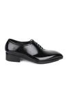 Buy_Fellmonger_Black Stitchline Thread Almond Toe Loafers _Online_at_Aza_Fashions