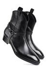 Buy_Fellmonger_Black Chain Mirror Glossed New Age Boots _Online_at_Aza_Fashions