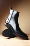Buy_Fellmonger_Black Plain Leather Boots 