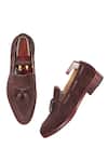 Shop_FELLMONGER_Brown Tassel Leather Loafers_Online_at_Aza_Fashions