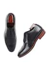 Buy_FELLMONGER_Black Mirror Glossed Leather Derby Shoes_Online_at_Aza_Fashions