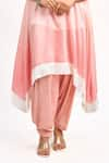 Buy_Tanu Malhotra_Peach Kurta And Salwar Cotton Silk Printed Lotus Round Ombre Set With Dupatta 