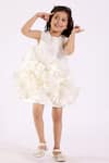 Buy_JANYAS CLOSET_White Taffeta Silk Solid Ruffles Dream Dress _at_Aza_Fashions