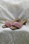 Buy_Foot Fuel_Pink Crystal Embellished Heels _at_Aza_Fashions