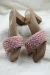 Foot Fuel_Pink Crystal Embellished Heels _Online_at_Aza_Fashions