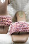Buy_Foot Fuel_Pink Crystal Embellished Heels 