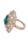 Buy_Chaotiq By Arti_White Diamonds Embellished Ring _Online_at_Aza_Fashions