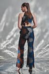 Shop_TORQADORN_Multi Color Floral Pant _at_Aza_Fashions