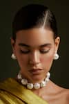 Shop_Anaash_White Prism Pearl Stone Studded Choker Necklace _at_Aza_Fashions
