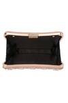 Buy_NR By Nidhi Rathi_Peach Stone Pearl And Embellished Clutch_Online_at_Aza_Fashions