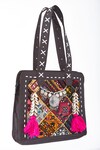 Nayaab by Aleezeh_Multi Color Kutchi Embroidery Leather Tote Bag_Online_at_Aza_Fashions