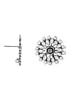 Noor_Silver Plated Stone Embellished Floret Studs _Online_at_Aza_Fashions