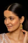 Buy_SHLOK JEWELS_Multi Color Kundan Embellished Dangler Earrings_at_Aza_Fashions