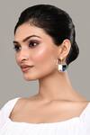Buy_Nazaakat By Samara Singh_Blue Zari Kundan Jadau Embellished Dangler Earrings _at_Aza_Fashions