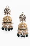 Buy_Samyukta Singhania_Gold Plated Jadau Kundan Phool Bagh Embellished Dome Jhumkas _Online_at_Aza_Fashions