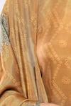 Buy_Samyukta Singhania_Brown Pure Muslin Printed Tree Round Neck Kurta Set 