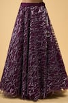 Samyukta Singhania Purple Net Sequins, Embroidery Sweetheart Neck Lehenga Set at Aza Fashions Samyukta Singhania_Purple Net Sequins, Embroidery Sweetheart Neck Lehenga Set _at_Aza_Fashions