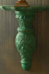 Shop_Amoliconcepts_Green Wood Elegance Geometric Carved Corbel_at_Aza_Fashions
