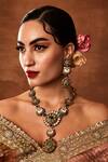 Buy Ekathva Jaipur Multi Color Beads, Diamonds, Stones Zahra Antique Long Necklace Set at Aza Fashions Buy_Ekathva Jaipur_Multi Color Beads, Diamonds, Stones Zahra Antique Long Necklace Set_at_Aza_Fashions