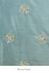 Buy_Samyukta Singhania_Grey Linen Blend Hand Painted Bloom Garden Saree With Running Blouse 