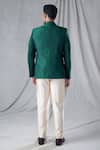 Shop_Arihant Rai Sinha_Green Jodhpuri Jacquard Woven Floral Butti Pattern With Trouser_at_Aza_Fashions