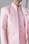 Buy_Arihant Rai Sinha_Pink Silk Embroidery Zari Jacket And Kurta Set 