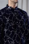 Buy Arihant Rai Sinha Black Velvet Sequins Geometric Embroidered Straight Kurta Buy_Arihant Rai Sinha_Black Velvet Sequins Geometric Embroidered Straight Kurta