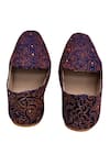 Buy_Aryavir Malhotra_Blue Floral Embroidered Loafers _Online_at_Aza_Fashions