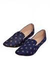 Buy_Aryavir Malhotra_Blue Floral Woven Pattern Loafers _Online_at_Aza_Fashions