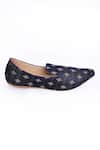 Buy_Aryavir Malhotra_Blue Floral Woven Pattern Loafers 