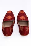 Buy_Aryavir Malhotra_Red Floral Embroidered Pattern Loafers _Online_at_Aza_Fashions