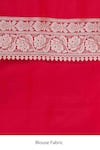 Buy_Zal From Benaras_Pink Pure Katan Silk Woven Banarasi Handloom Saree With Unstitched Blouse Piece 