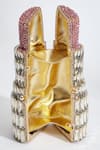 Buy_Samyukta Singhania_Gold Stone Lipstick Shaped Clutch _Online_at_Aza_Fashions