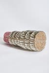 Shop_Samyukta Singhania_Gold Stone Lipstick Shaped Clutch 