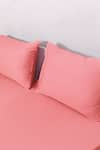 House This_Pink 100% Cotton Solid Shell King Bedsheet Set _Online_at_Aza_Fashions