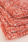 Shop_House This_Orange 100% Cotton Printed Gamathi Ethnic Patterns Double Comforter _Online_at_Aza_Fashions