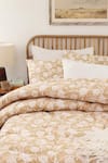 Buy_House This_Beige 100% Cotton Printed Genda Phool Double Comforter _at_Aza_Fashions