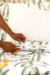 House This_Orange Cotton Printed Amra Double Duvet Cover _Online_at_Aza_Fashions