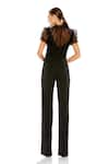 Shop_Mac Duggal_Black Crepe Solid High Neck Illusion Jumpsuit _at_Aza_Fashions