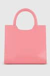 Shop_Mac Duggal_Pink Crocodile Textured Embossed Leather Medium Tote Bag _at_Aza_Fashions