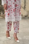 Shop_Sage Saga_Ivory Mul Printed Blossom V Neck Kurta With Salwar 