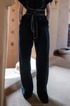 Buy_The Terra Tribe_Black Organic Cotton Solid Friday Flared Pant_Online_at_Aza_Fashions