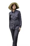 The Terra Tribe_Grey Linen Solid Collar Arizona Shirt _Online_at_Aza_Fashions