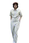 Shop_The Terra Tribe_Yellow Linen Twill Printed Striped Collar Pattern Jumpsuit _Online_at_Aza_Fashions