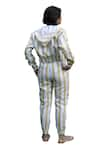 Buy_The Terra Tribe_Yellow Linen Twill Printed Stripe Sunrise Worker Pant _Online_at_Aza_Fashions