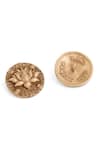 Buy_Cosa Nostraa_Gold Carved Lotus Bloom 7 Pcs Buttons_Online_at_Aza_Fashions