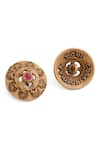 Buy_Cosa Nostraa_Gold Carved Floret 7 Pcs Buttons _Online_at_Aza_Fashions