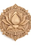 Buy_Cosa Nostraa_Gold Carved Lotus Whisper Brooch_Online_at_Aza_Fashions