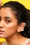 Buy_Suhani Pittie_Gold Plated Pearls Embellished Ear Buttons_at_Aza_Fashions