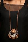 Buy_Suhani Pittie_Gold Plated Solar Beam Long Pendant Necklace _at_Aza_Fashions